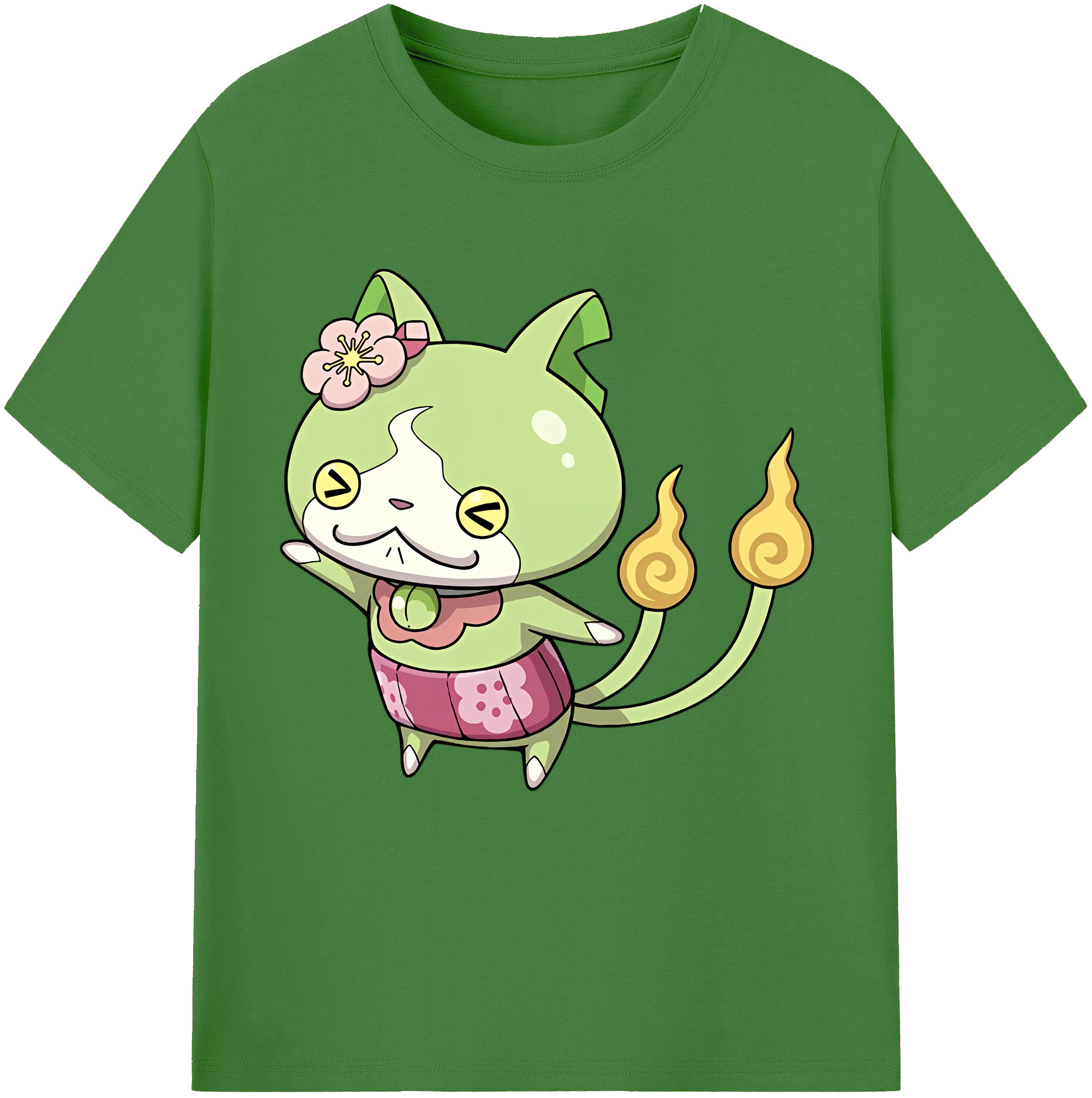 （画像用） 妖怪ウォッチ Yo-kai Watch レディースカジュアルプリントTシャツ（綿100％）
